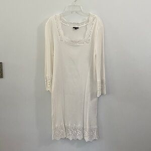 3/$10  Talbots medium crotchet trim swim cover up